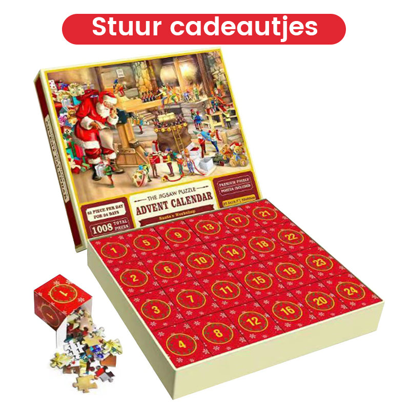 Kerstpuzzel blinde doos