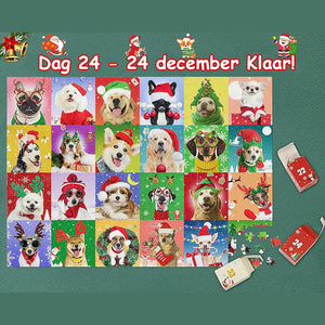 Kerstpuzzel blinde doos