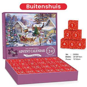 Kerstpuzzel blinde doos