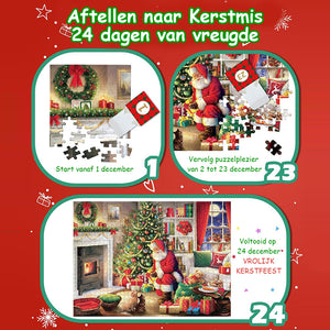 Kerstpuzzel blinde doos