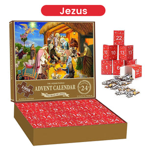 Kerstpuzzel blinde doos