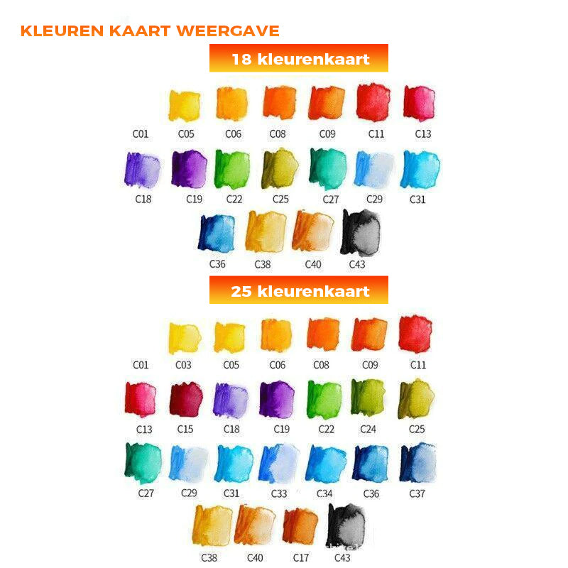 Solid Gouache Pigment Palette - laat je creativiteit spreken!