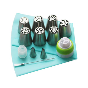 RVS tuitset (13 stuks) voor cupcakes en taartdecoratie actie