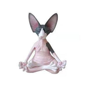 Sphynx Kat Yoga Standbeeld