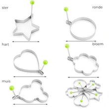 Afbeelding in Gallery-weergave laden, Roestvrijstalen gebakken eiervormen
