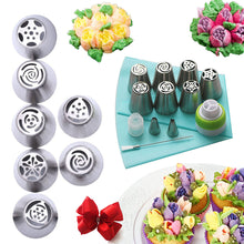 Afbeelding in Gallery-weergave laden, RVS tuitset (13 stuks) voor cupcakes en taartdecoratie actie
