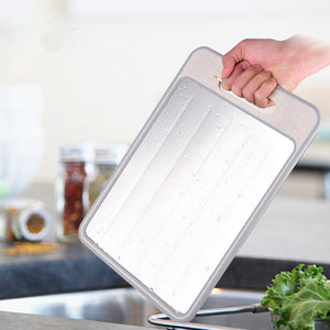 Double-sided rapid defrosting cutting board