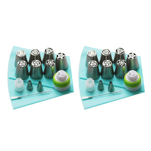 RVS tuitset (13 stuks) voor cupcakes en taartdecoratie actie