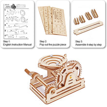 Afbeelding in Gallery-weergave laden, 3D houten mechanisch raadsel 4 soorten van Marmer Modelassemblage

