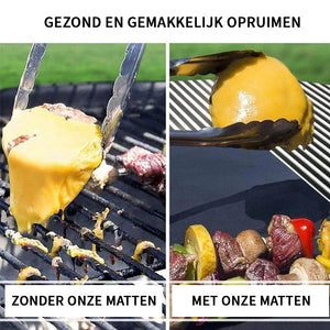 Bakmatten voor BBQ's met antiaanbaklaag