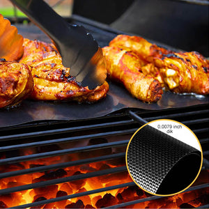 Non-stick BBQ-grill matten met snijbox