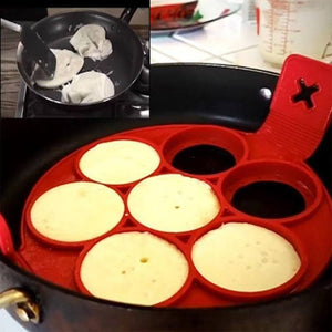 Non-stick siliconen pannenkoekvorm ring