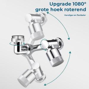 Saker 1080° groothoek roterende spatfilter kraan