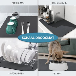 Superabsorberende afdruipmat voor de keuken