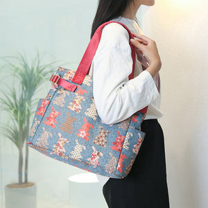 Handtas met modeprint