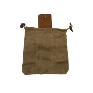 Leren en canvas bushcraft tas