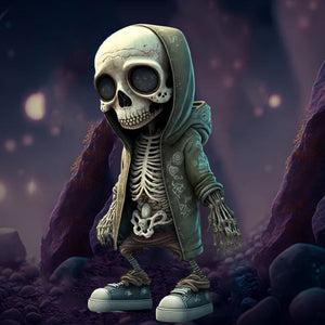 Coole skeletbeeldjes