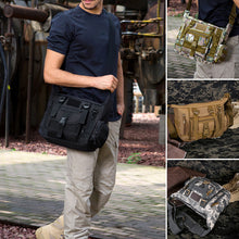 Afbeelding in Gallery-weergave laden, Waterdichte tactische militaire crossbodytas met meerdere zakken
