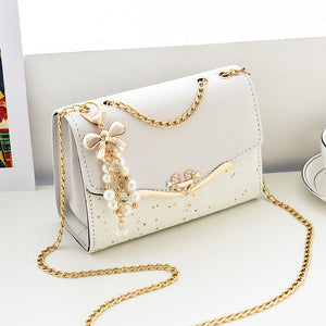 Crossbody schoudertas met lovertjes